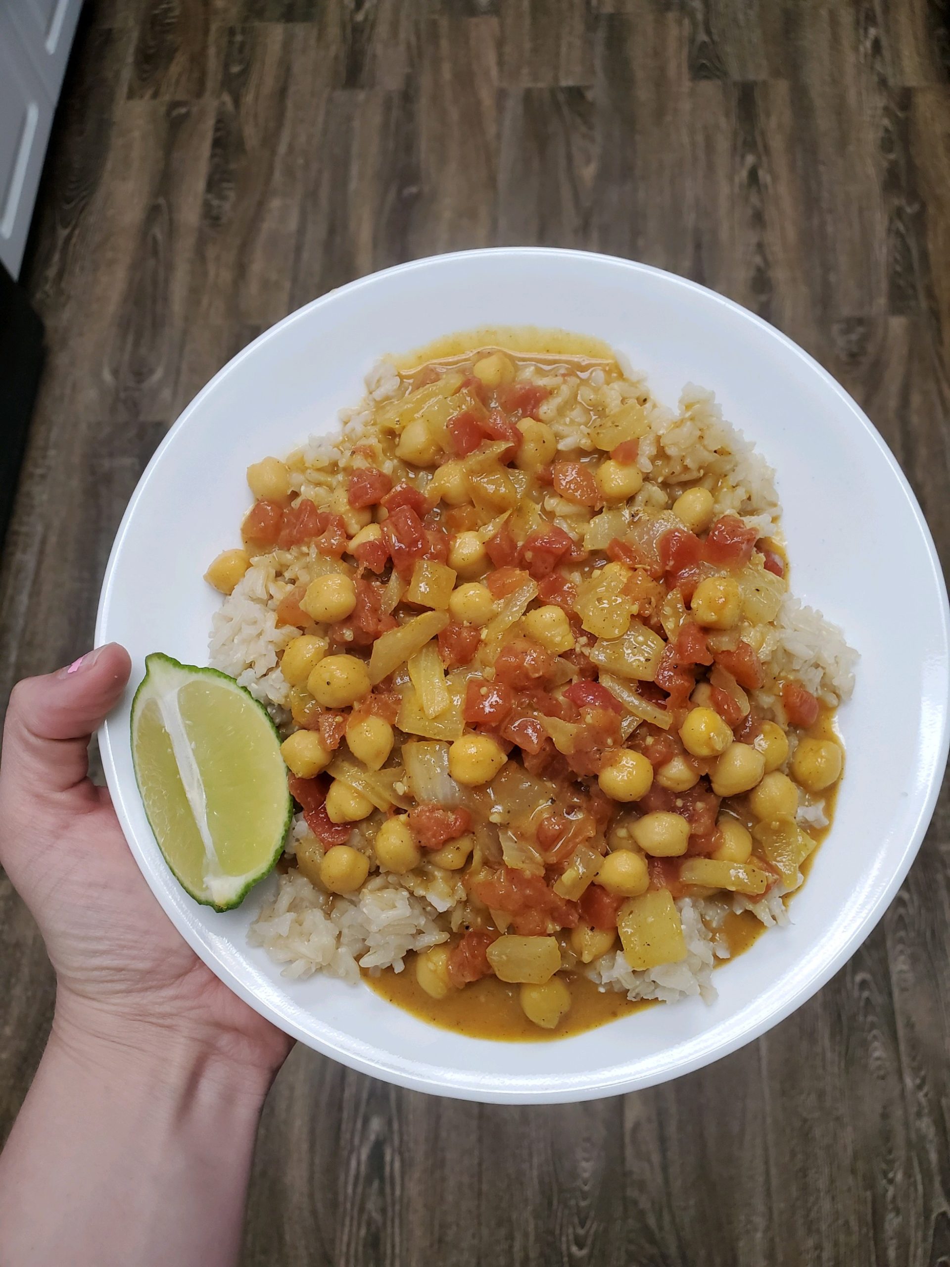 coconut chick pea curry meals during quarantine